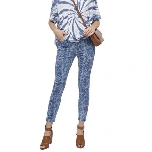 Dkny Denim - DKNY High Rise Skinny Delancey Snake Skin Printed Jeans 31/12 NWT WMN'S